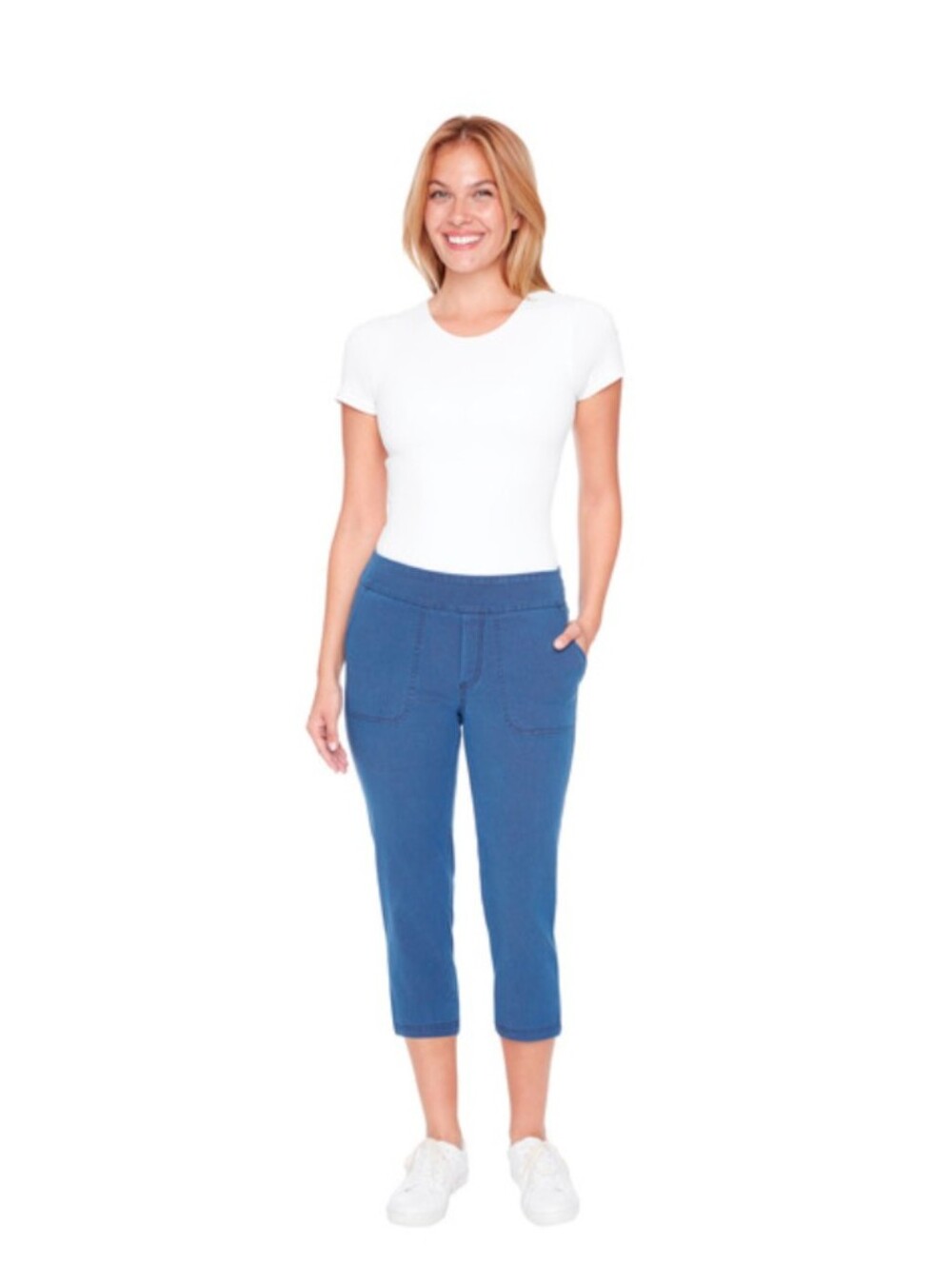 Pull-on Stretch Crop Pants